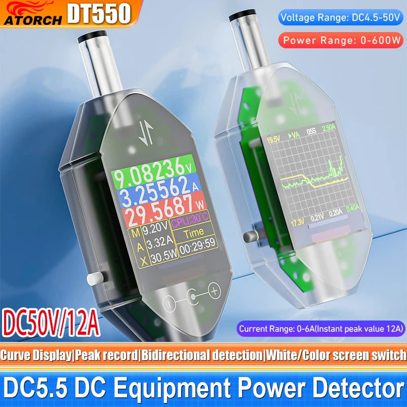 600W DC Power Meter Voltage And Current Tester