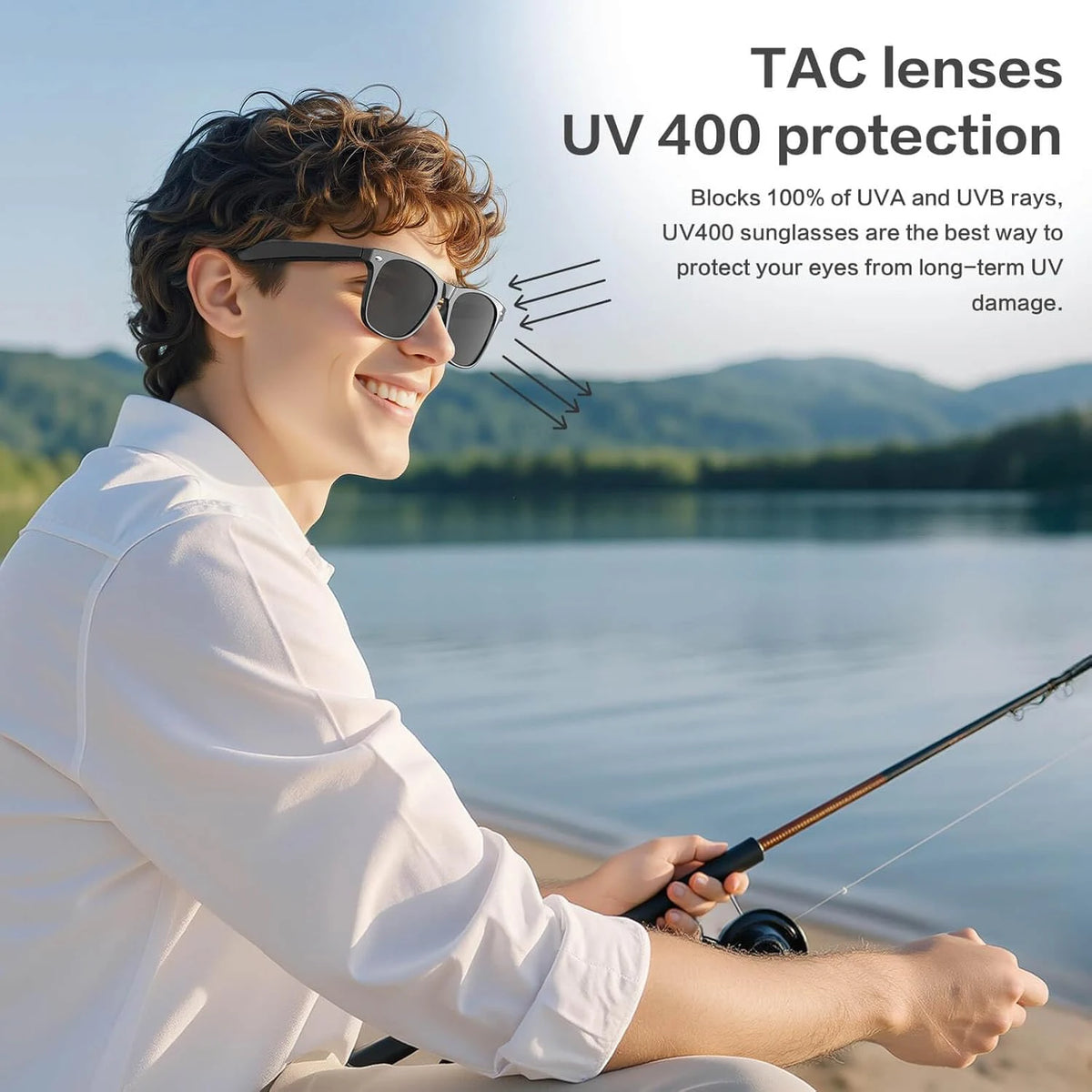 AI Camera Smart Glasses With 4K Dual Lens & Translation